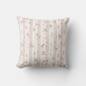 Coussin de jet à motif floral délicat (Recto)