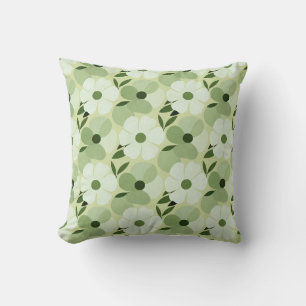 Coussin de jet à motif floral tropical – Botanique