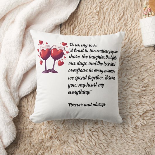 Coussin de jet “À nous, mon amour" (Couverture)