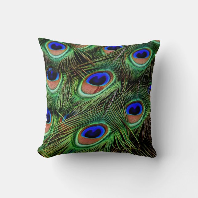 Coussin de jet à plume de paon (Recto)