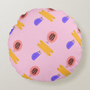 Coussin de jet abstrait coloré