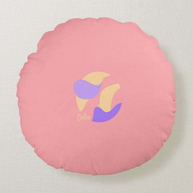 Coussin de jet abstrait coloré (Devant)