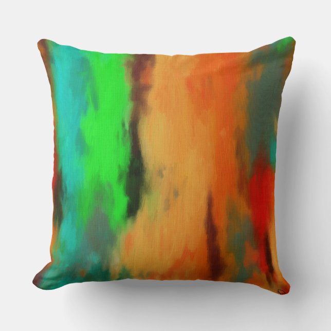 Coussin de jet abstrait moderne (Recto)