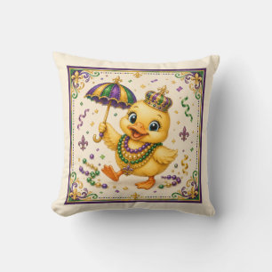 Coussin de jet adorable caneton de la Nouvelle-Orl