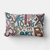 Coussin de jet Alphabet Coloré (Recto)