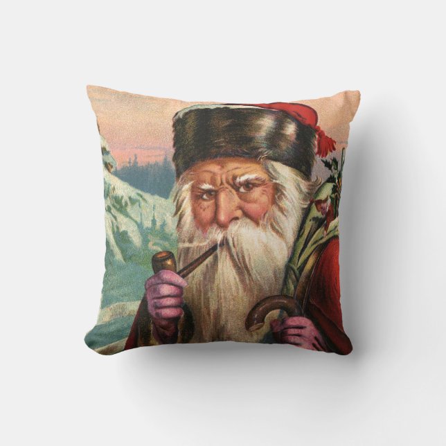 Coussin de jet alpine Santa (Recto)