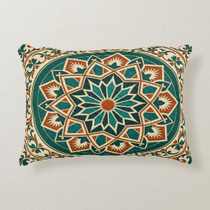 Coussin de jet Andalou étoilé en terre cuite sarce
