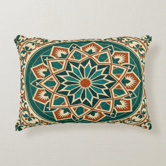 Coussin de jet Andalou étoilé en terre cuite sarce