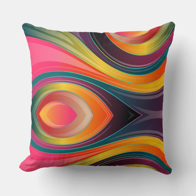 Coussin de jet - Art abstrait (Recto)