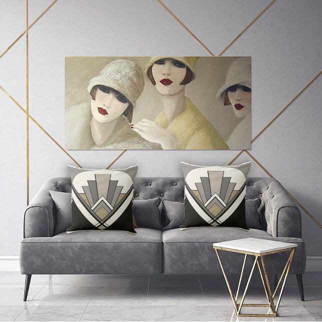 Coussin de jet Art Déco (Créateur téléchargé)