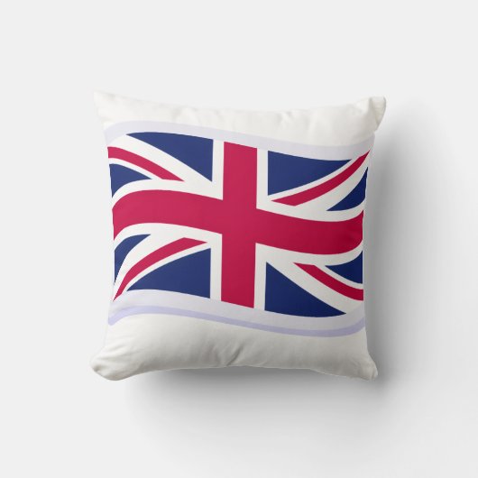 Coussin de jet avec Union Jack (avant) 40,6 cm (Recto)