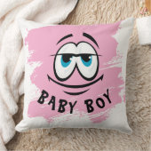 Coussin de jet bébé garçon rose mignon (Couverture)