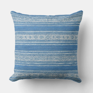 Coussin de jet bleu des Hamptons