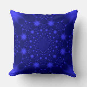 Coussin de jet bleu étincelant