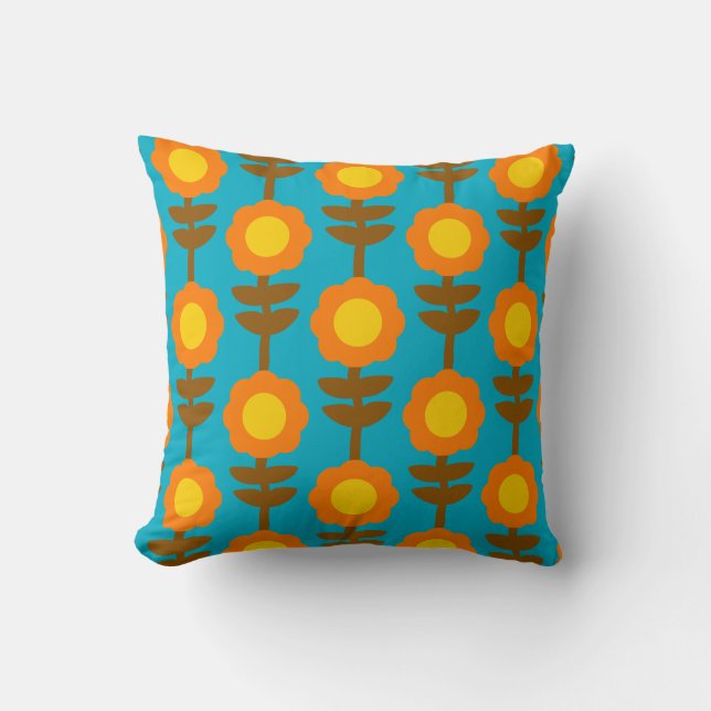 Coussin de jet Boho Botanica (Recto)