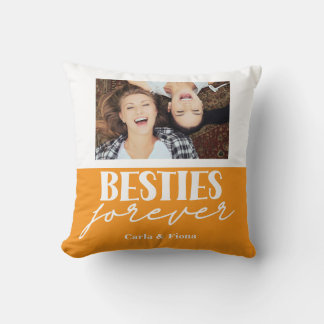 Coussin de jet cadeau pour les meilleures amies av
