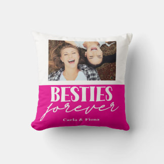 Coussin de jet cadeau pour les meilleures amies av