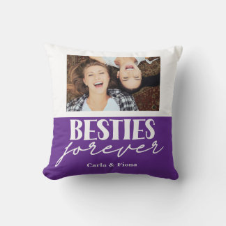 Coussin de jet cadeau pour les meilleures amies av