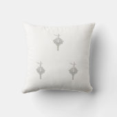 Coussin de jet Chakra Lotus Fleur Pendentif Argent (Verso)
