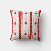 Coussin de jet coccinelle (Recto)