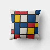 Coussin de jet coloré moderne (Verso)