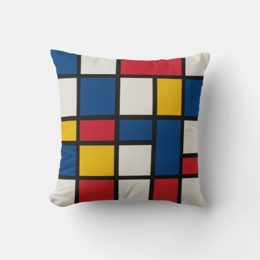 Coussin de jet coloré moderne (Recto)