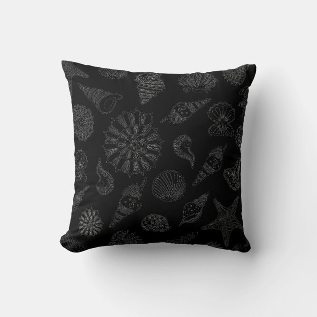 Coussin de jet-Coquilles de plage (Recto)