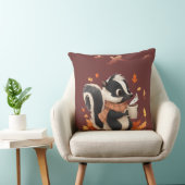 Coussin de jet Cozy Autumn Skunk - Douce forêt d'a (Chaise)