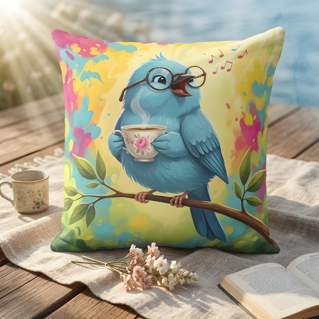 Coussin de jet Cozy Bird (Créateur téléchargé)