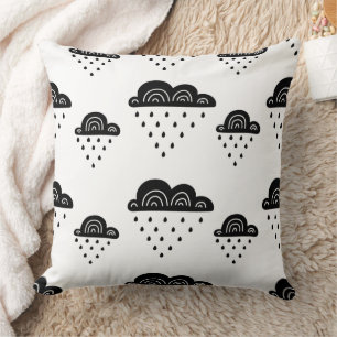 Coussin de jet Cute Bumblebee et Rainbow pour la n