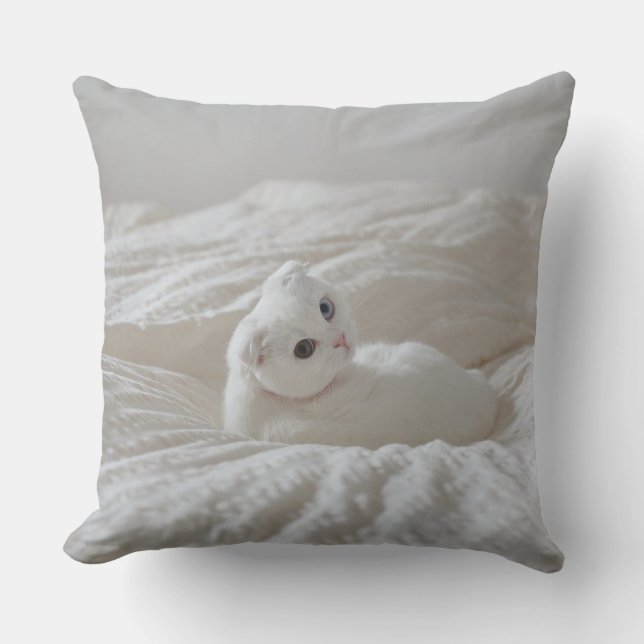 Coussin de jet Cute Cat – Maison pour amateur de c (Recto)