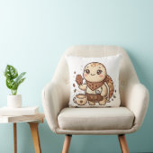 Coussin de jet Cute Turtle Bean Spoon (Chaise)