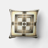 Coussin de jet d'art abstrait vibrant" Coussin de  (Verso)