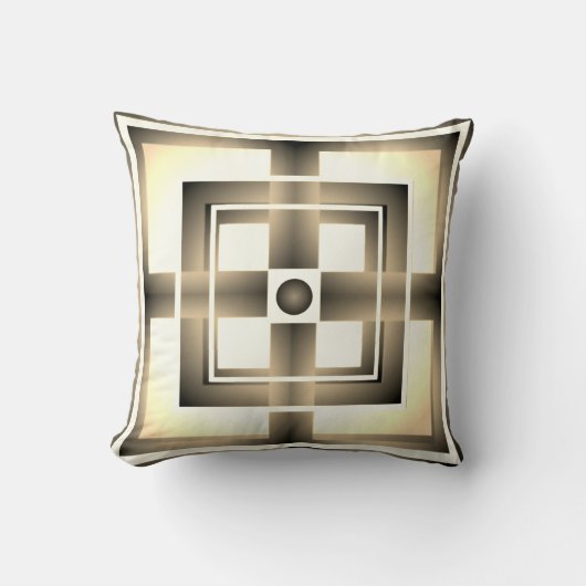 Coussin de jet d'art abstrait vibrant" Coussin de  (Recto)