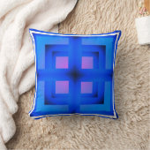 Coussin de jet d'art abstrait vibrant" Coussin de (Couverture)