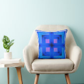 Coussin de jet d'art abstrait vibrant" Coussin de (Chaise)