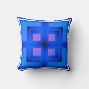Coussin de jet d'art abstrait vibrant" Coussin de