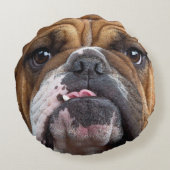 Coussin de jet de Bouledogue Anglais (Dos)