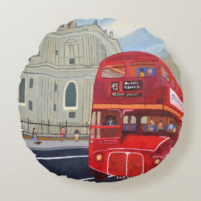 Coussin de jet de bus de Londres (Devant)