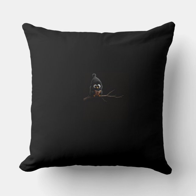 Coussin de jet de couleur noire (Recto)