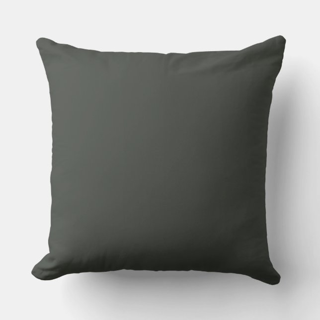 Coussin de jet de couleur unie tabac (Recto)