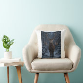 Coussin de jet de forêt de cerfs d'hiver (Chaise)