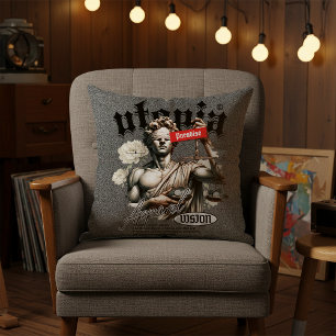 Coussin de jet de graffiti urbain tendance