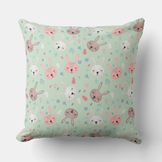 Coussin de jet de jardin Bunny Bloom (Recto)