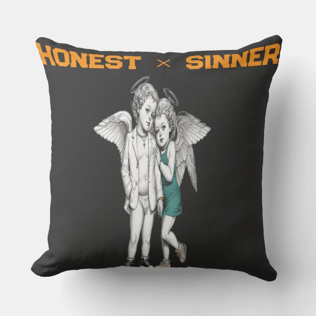 Coussin de jet de la collection d'art d'amour Hone (Recto)