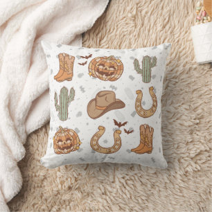 Coussin de jet de la saison effrayante, déco citro
