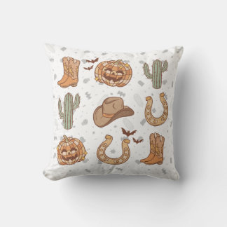 Coussin de jet de la saison effrayante, déco citro