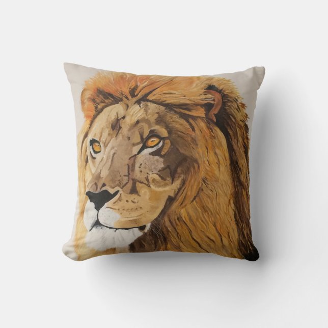 Coussin de jet de lion (Recto)