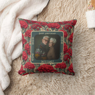 Coussin de jet de mariage Minimaliste Souvenir