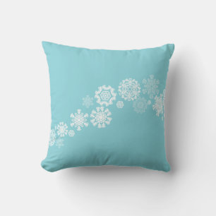 Coussin de jet de Noël - Flocons de neige